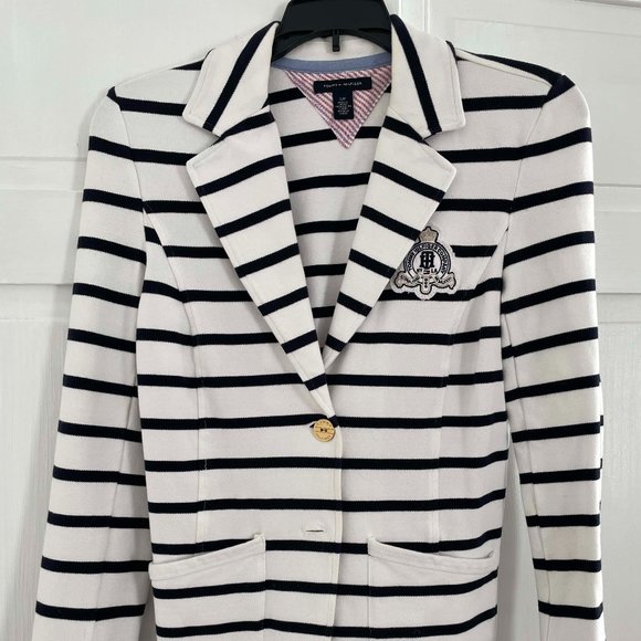 Tommy Hilfiger Nautical Striped Blazer